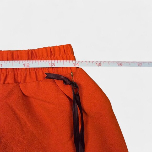 Anthropologie Chloe Oliver Festival shorts Red S Bold Boho Fringe Vacation NWT - Picture 9 of 11